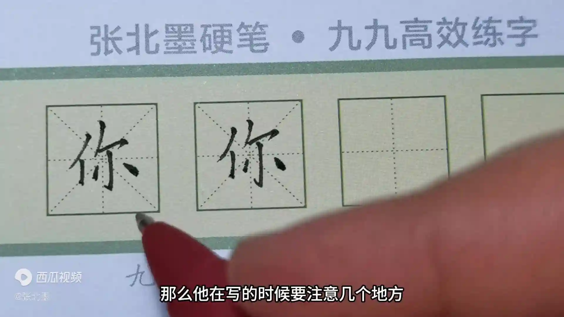 一年级同步生字1“你”